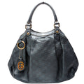 211944 Sukey GG Leather Medium Blue