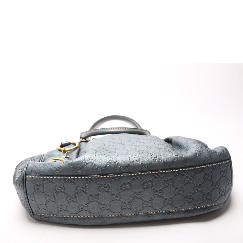 211944 Sukey GG Leather Medium Blue