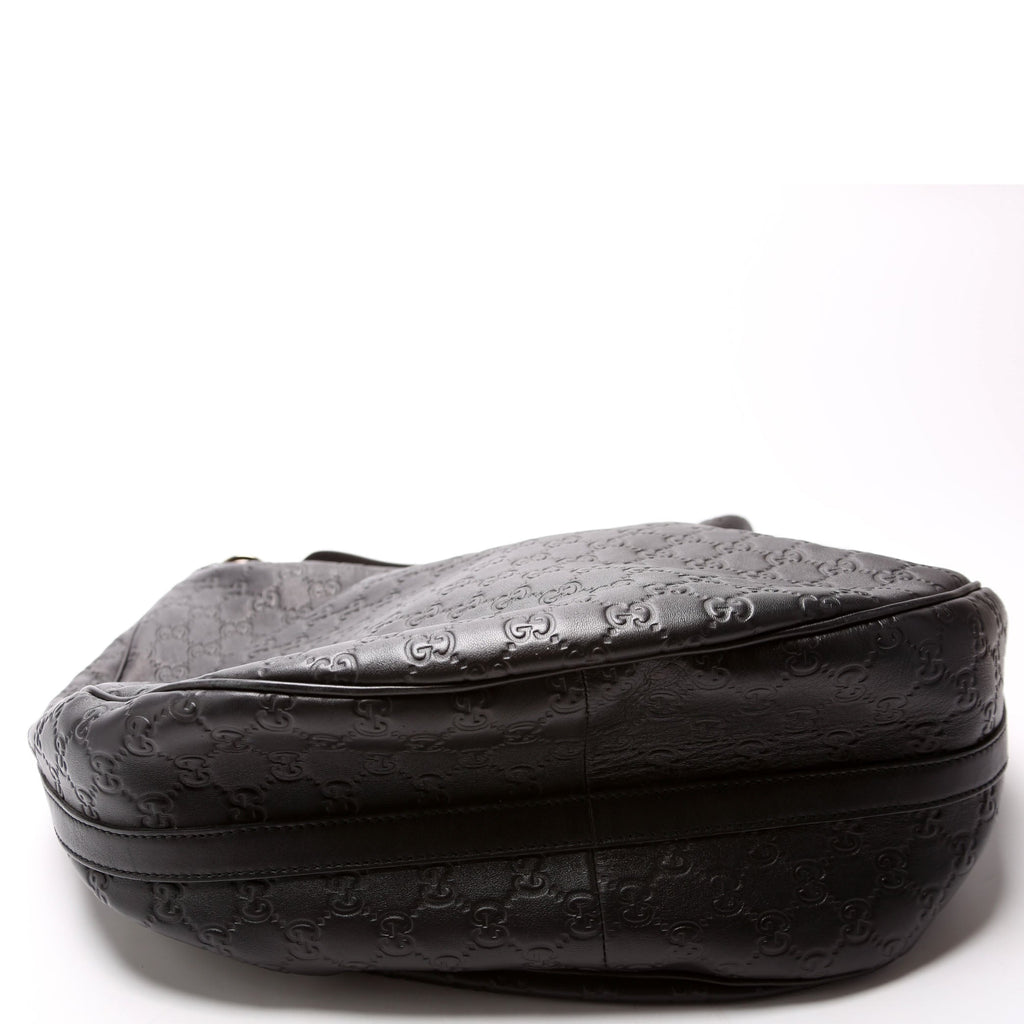 232945 Guccissima GG Twins Hobo Large Black