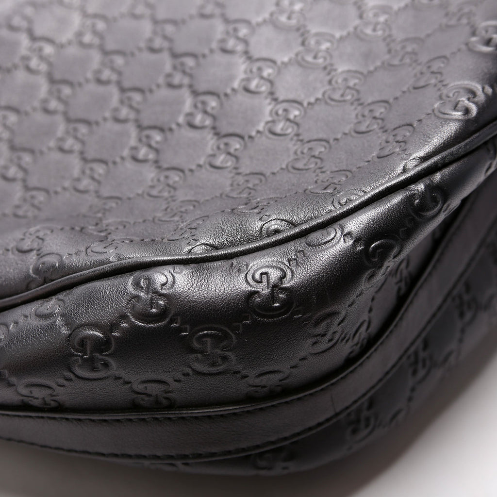 232945 Guccissima GG Twins Hobo Large Black