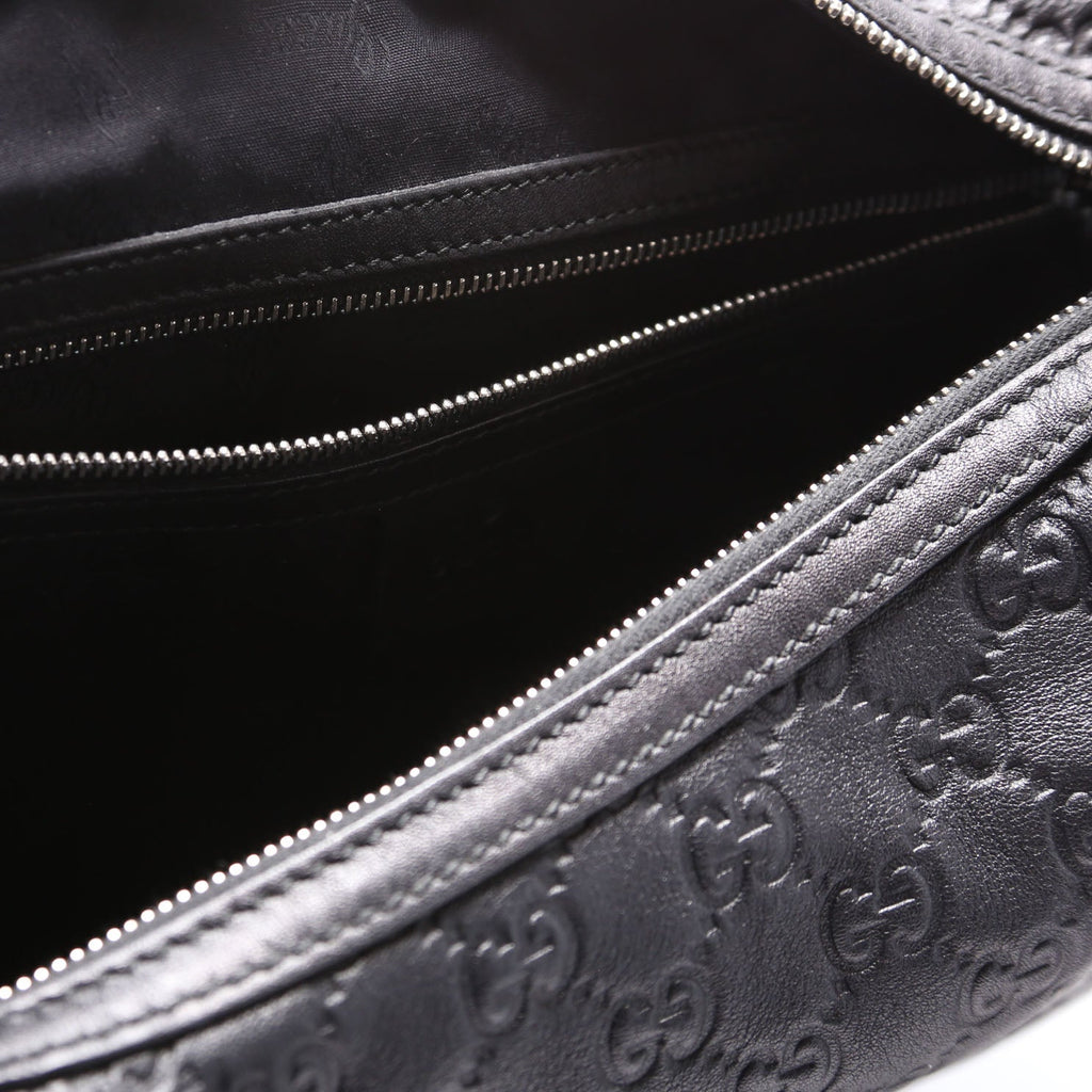 232945 Guccissima GG Twins Hobo Large Black