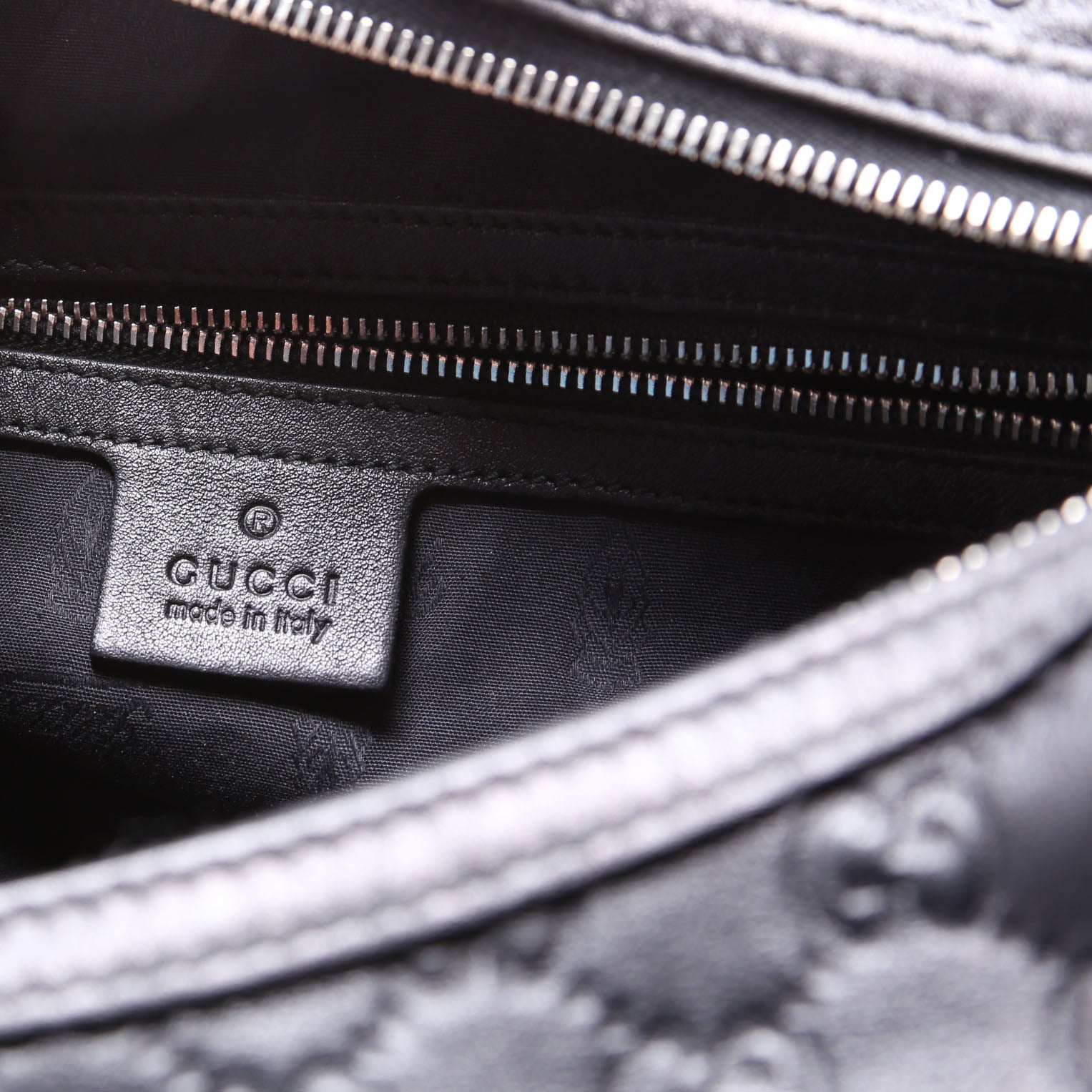 232945 Guccissima GG Twins Hobo Large Black