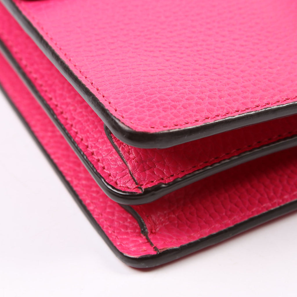 Gucci 400249 Dionysus Leather Shoulder Small Pink