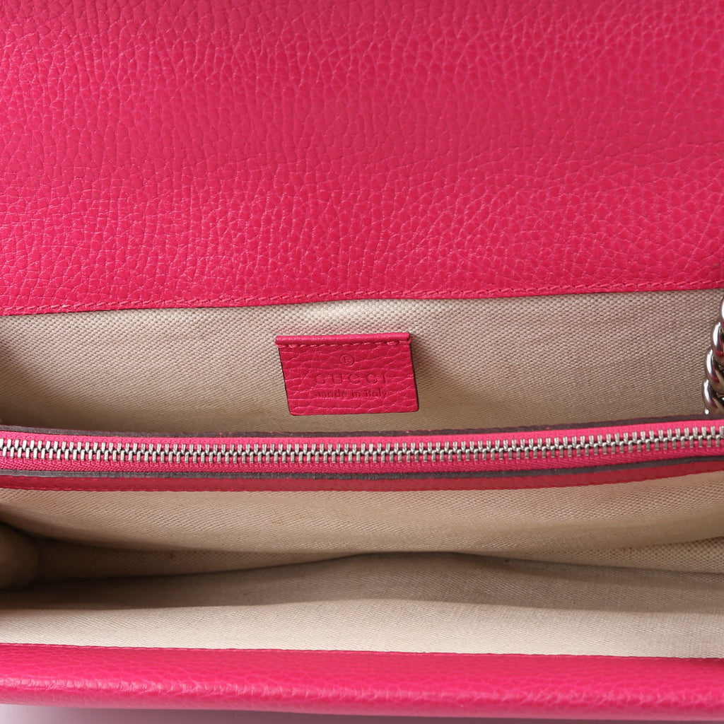 Gucci 400249 Dionysus Leather Shoulder Small Pink