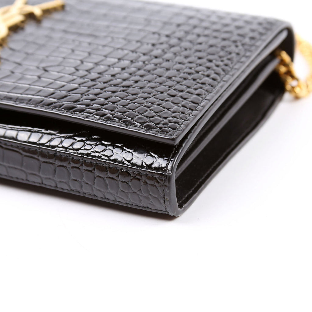 Cassandre Chain Wallet Crocodile 747464 Black