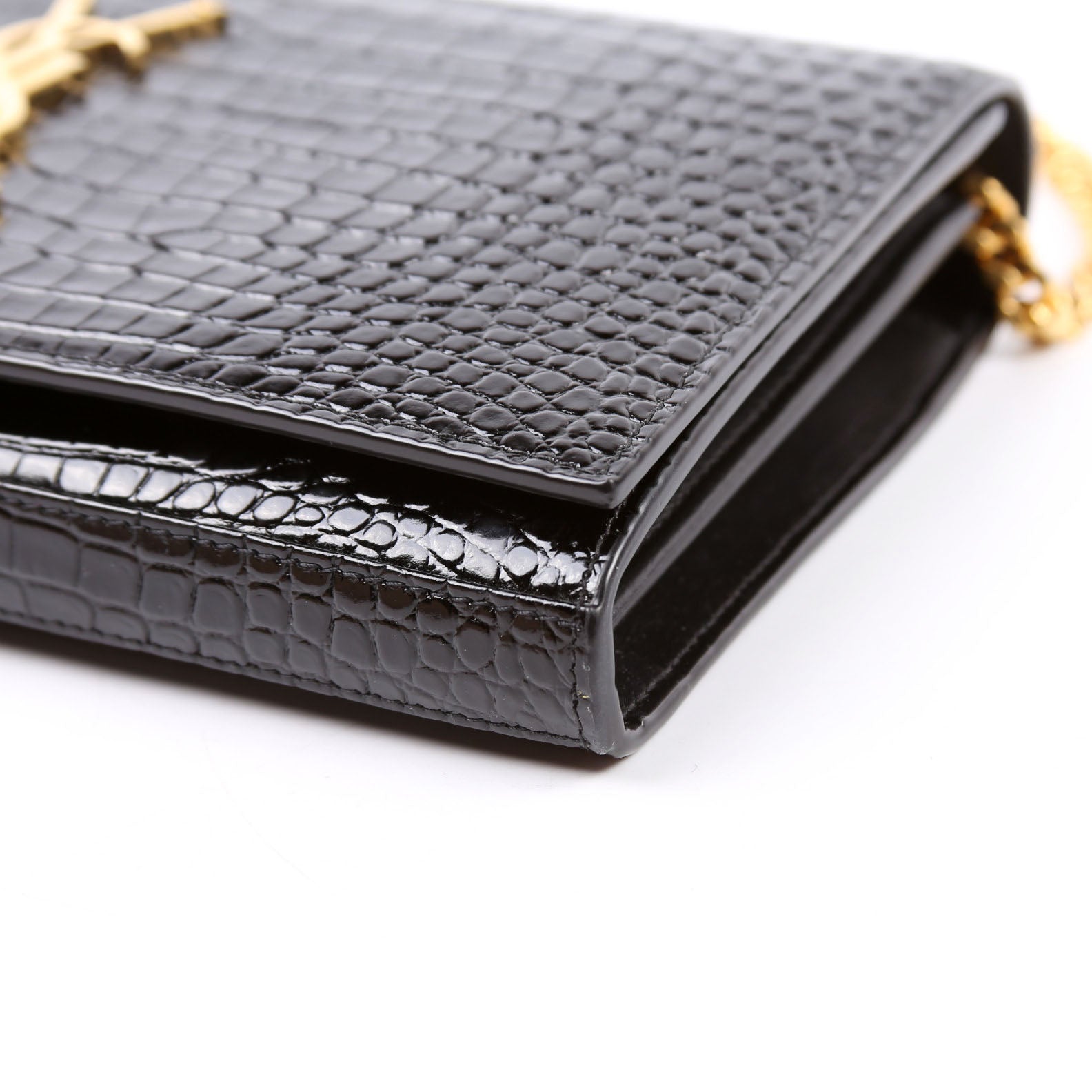 Cassandre Chain Wallet Crocodile 747464 Black