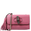 Gucci 387612 Miss Bamboo Tassel Chain Bag Purple