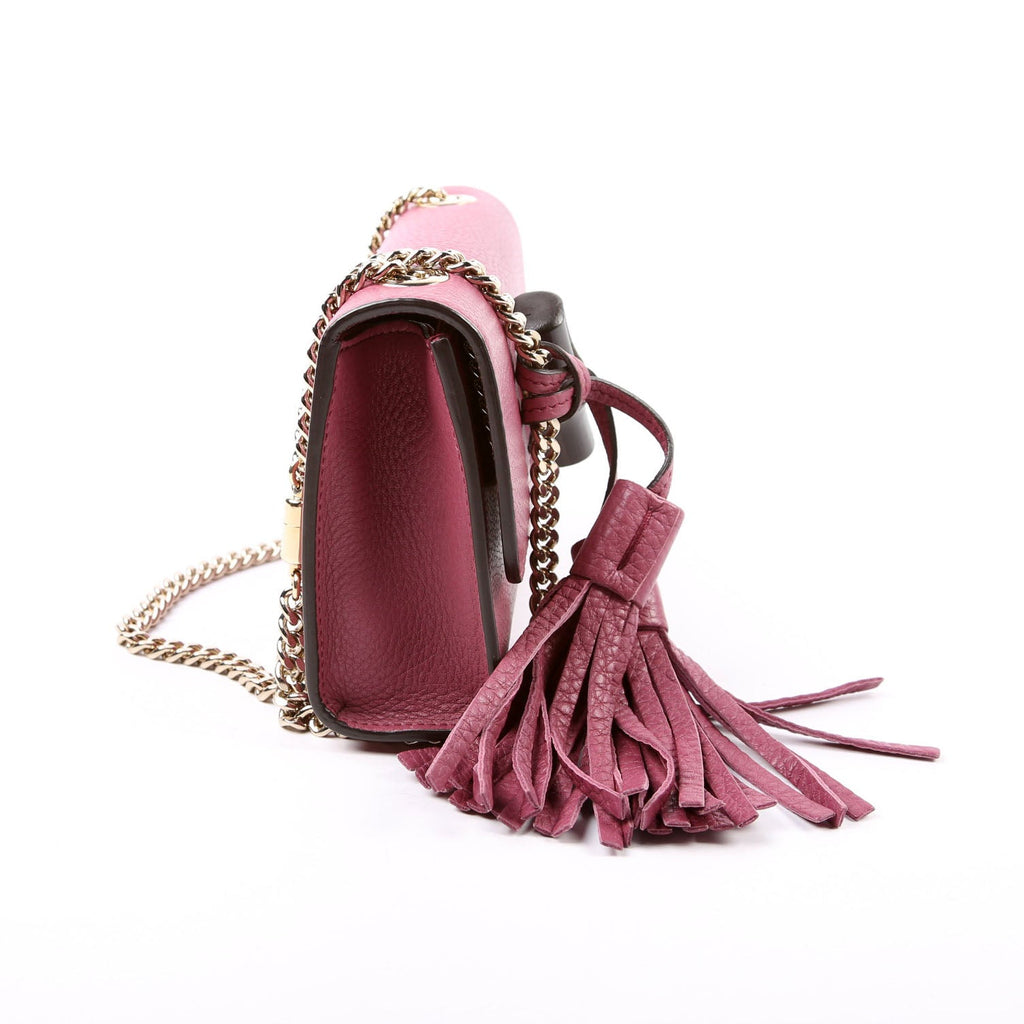 Gucci 387612 Miss Bamboo Tassel Chain Bag Purple