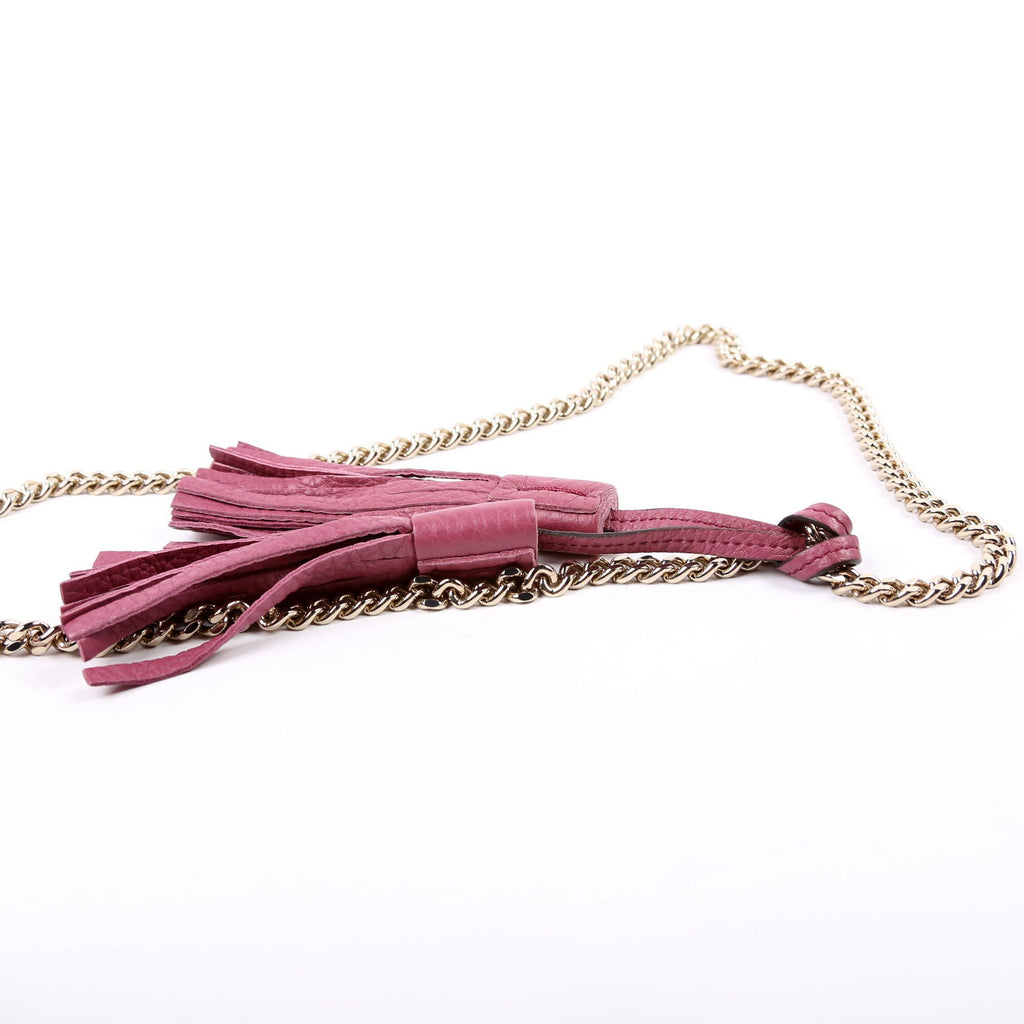 Gucci 387612 Miss Bamboo Tassel Chain Bag Purple
