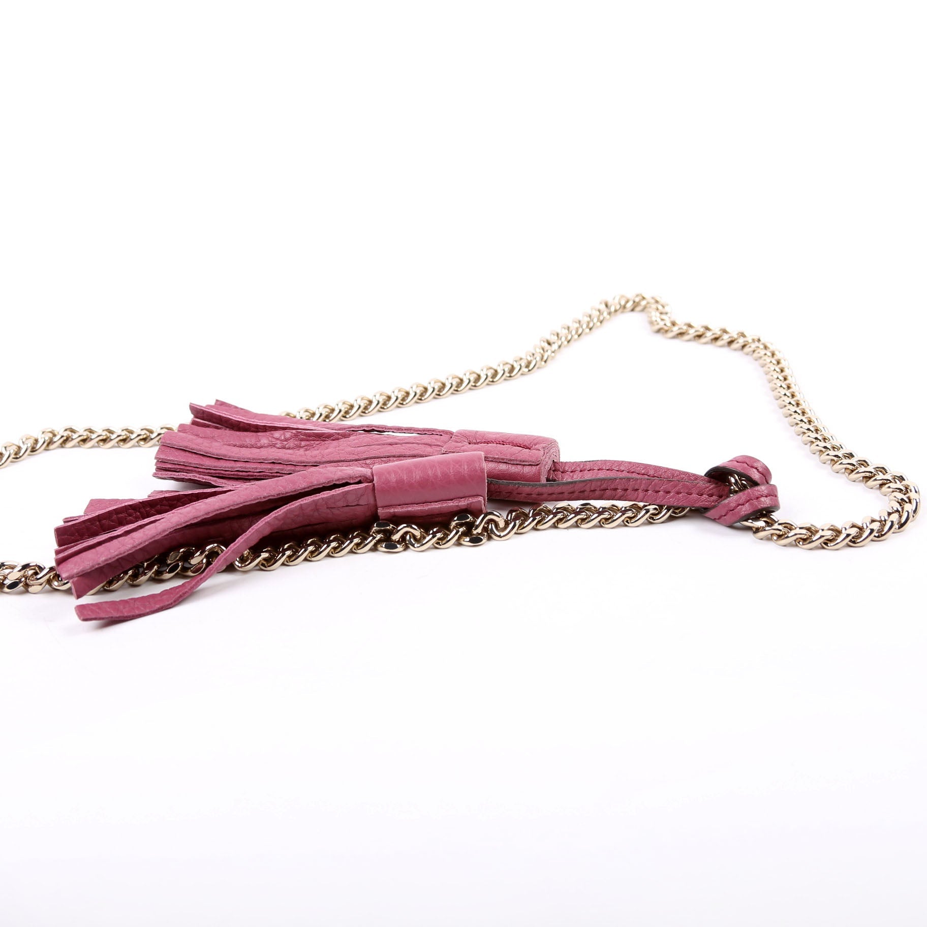 Gucci 387612 Miss Bamboo Tassel Chain Bag Purple