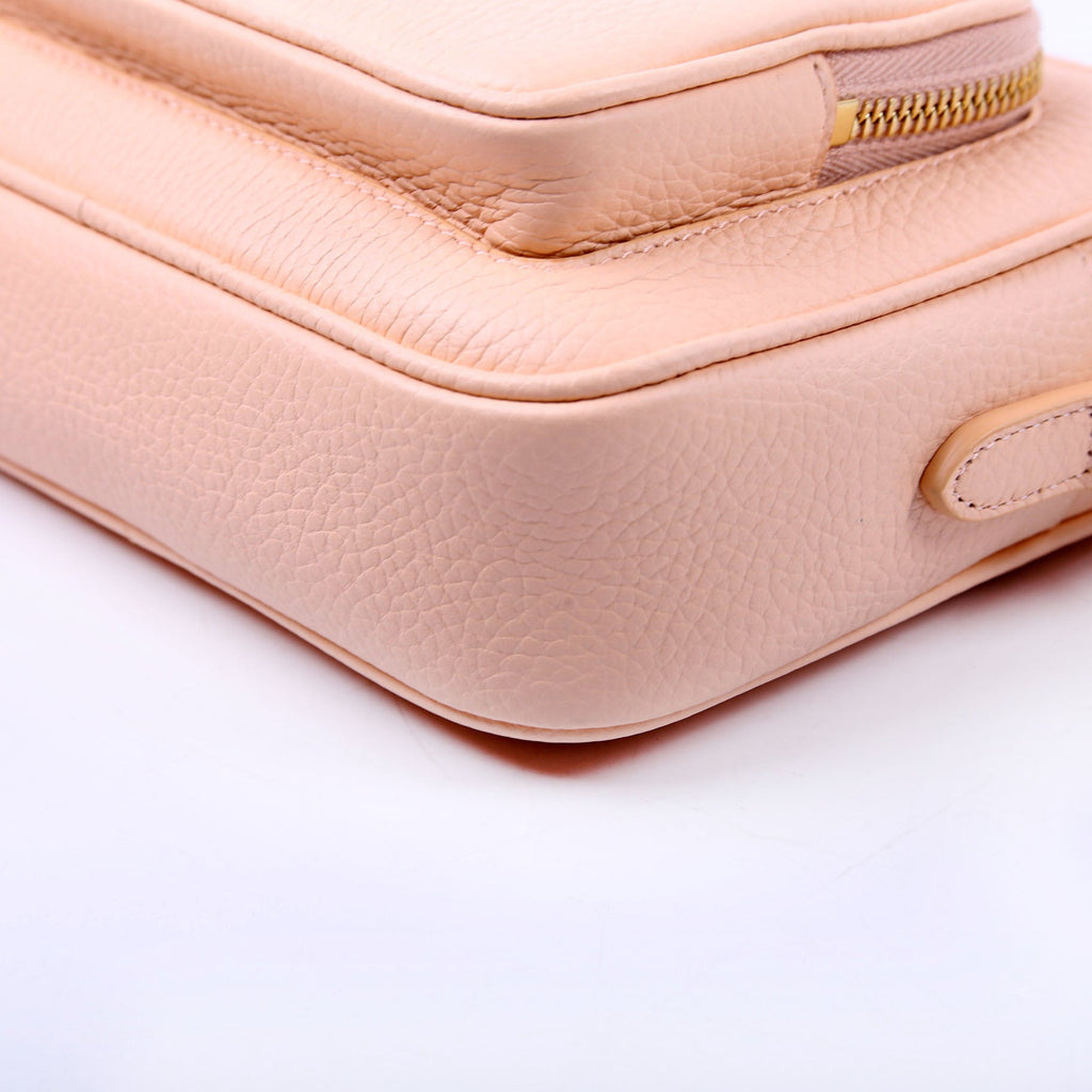 Small Camera Bag Grained Calfskin Pink