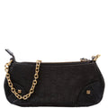 120940 GG Canvas Horsebit Nail Pochette Black