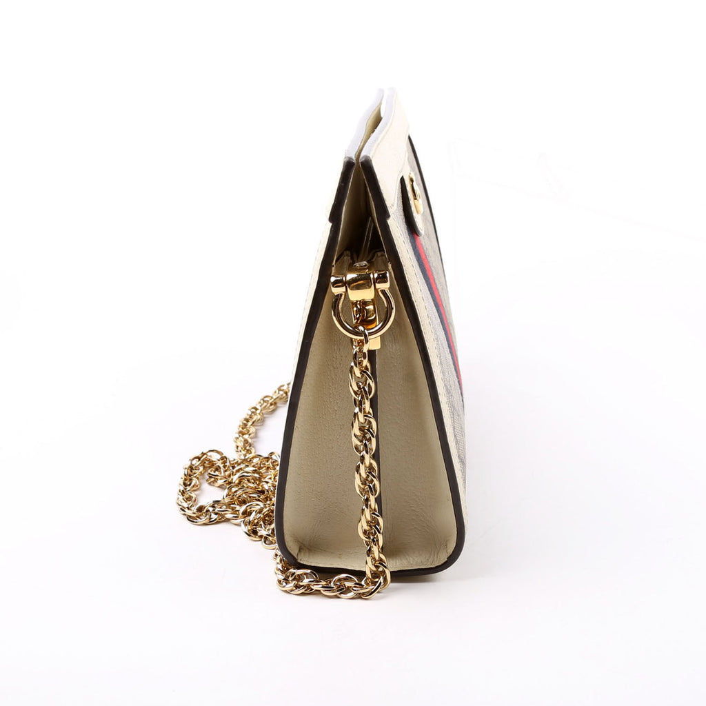 Gucci 503877 GG Supreme Ophidia Small Chain White