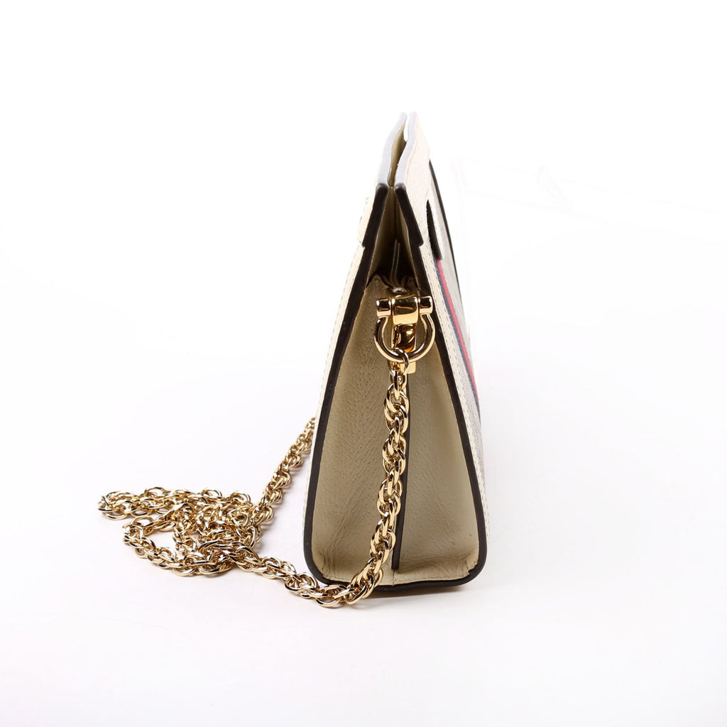 Gucci 503877 GG Supreme Ophidia Small Chain White