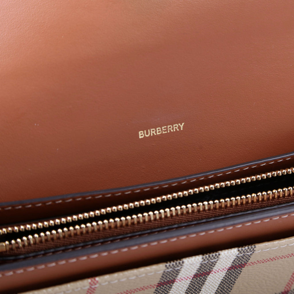 Archive Check Continental Wallet Brown