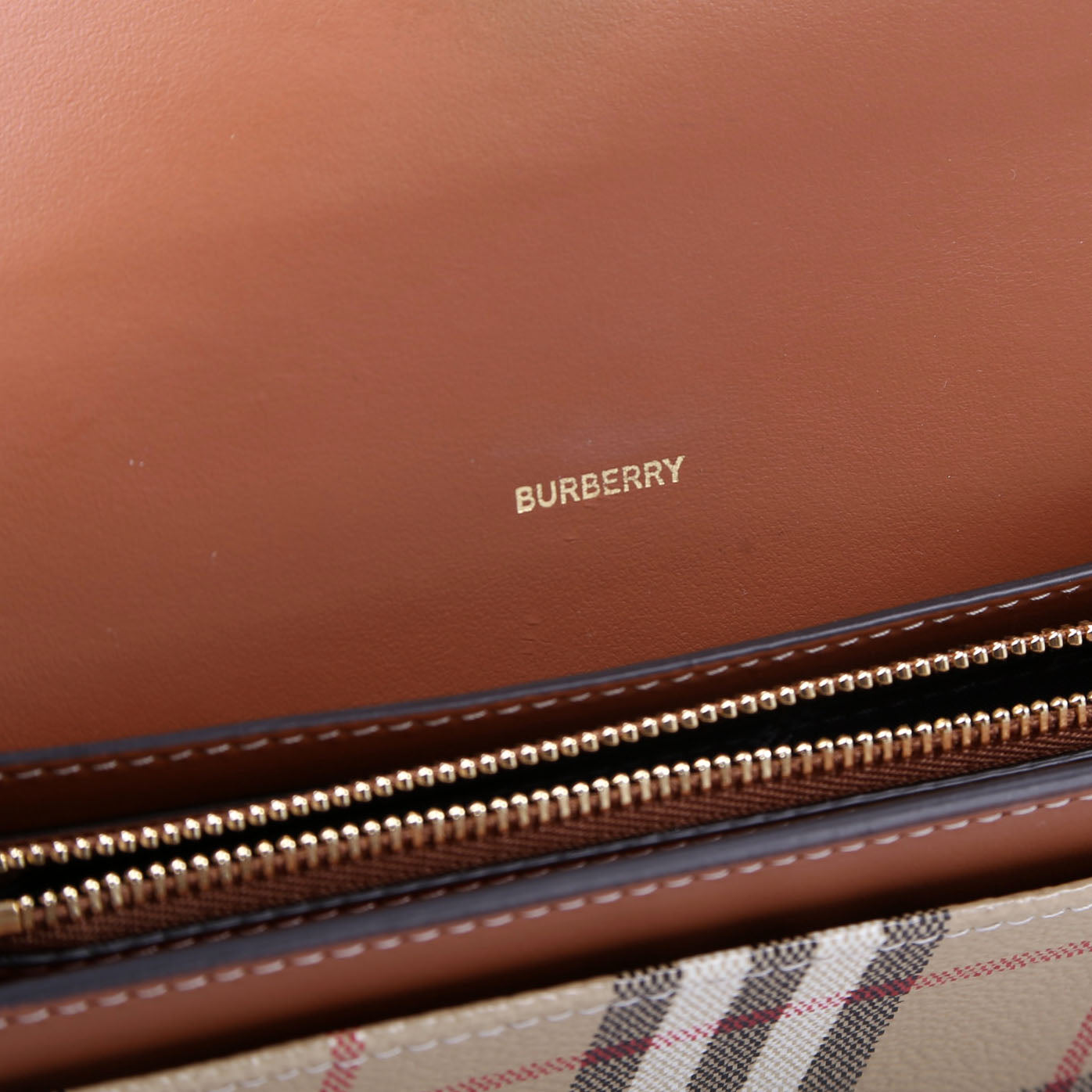 Archive Check Continental Wallet Brown