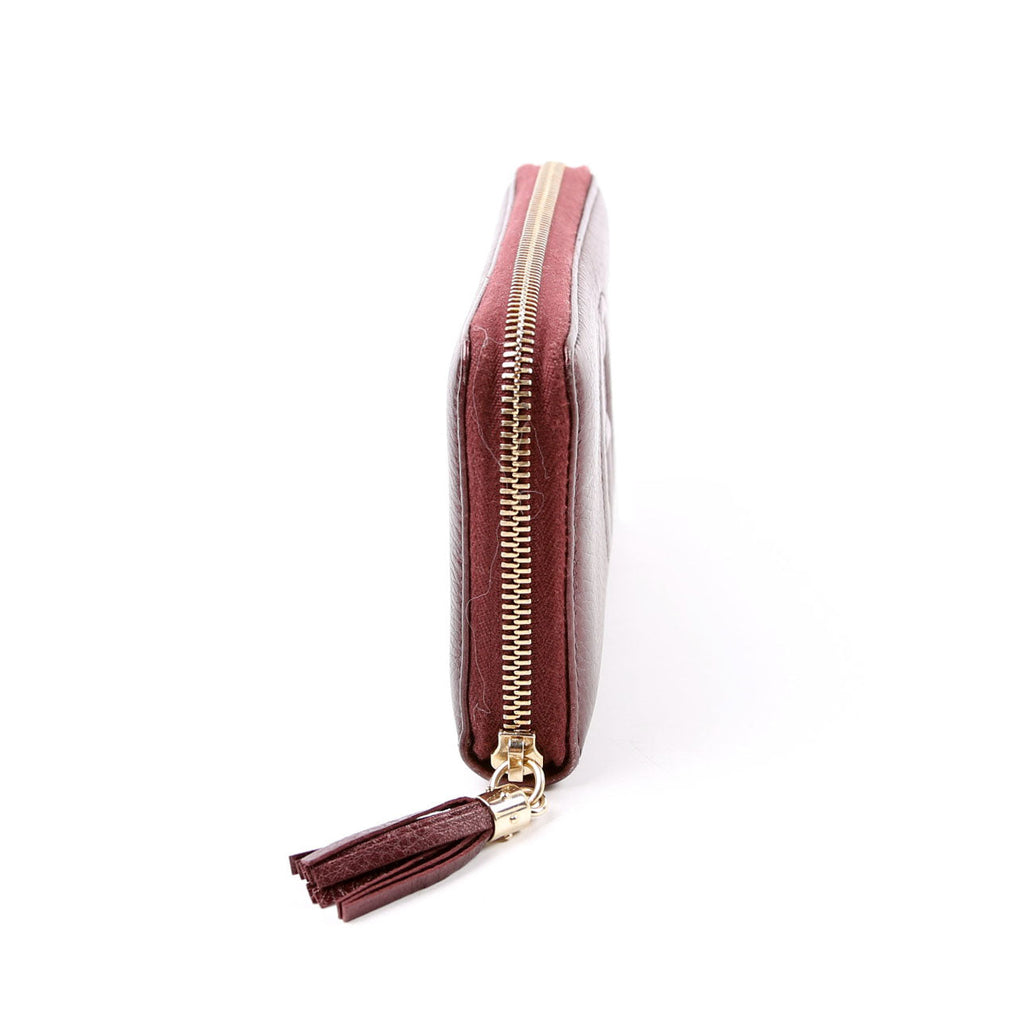 308004 Soho Zippy Wallet Maroon