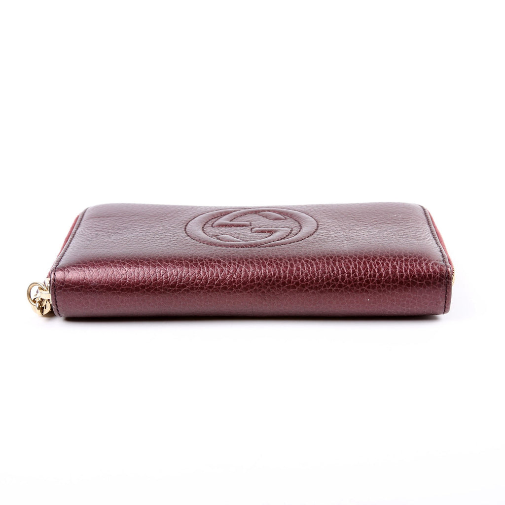 308004 Soho Zippy Wallet Maroon