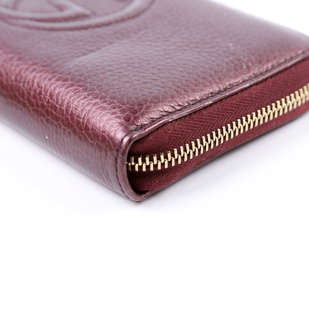 308004 Soho Zippy Wallet Maroon