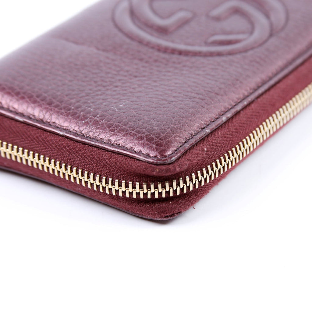 308004 Soho Zippy Wallet Maroon
