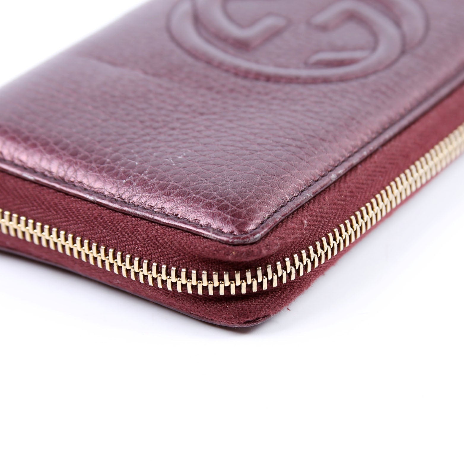 308004 Soho Zippy Wallet Maroon
