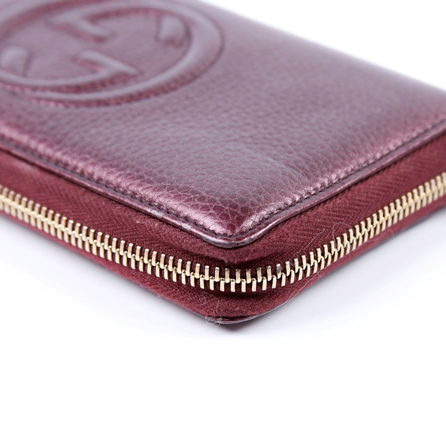 308004 Soho Zippy Wallet Maroon