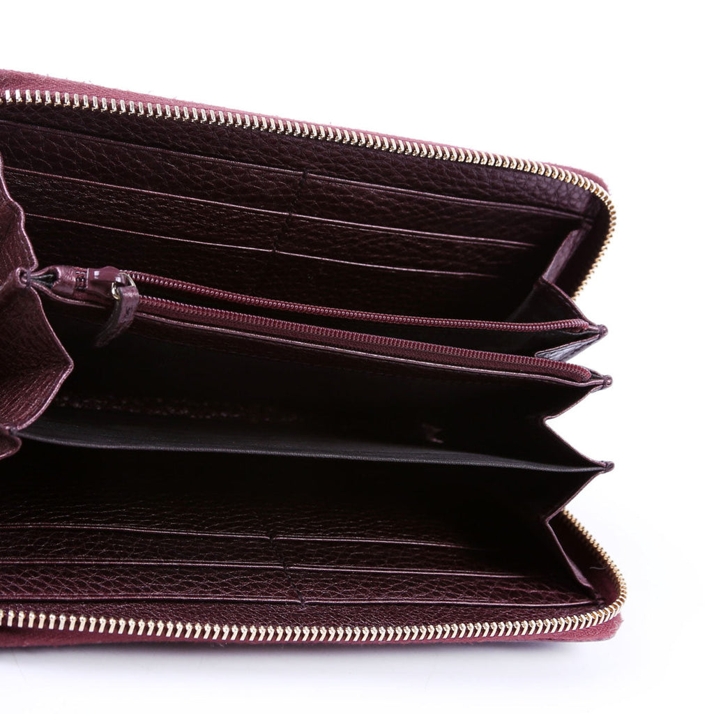 308004 Soho Zippy Wallet Maroon