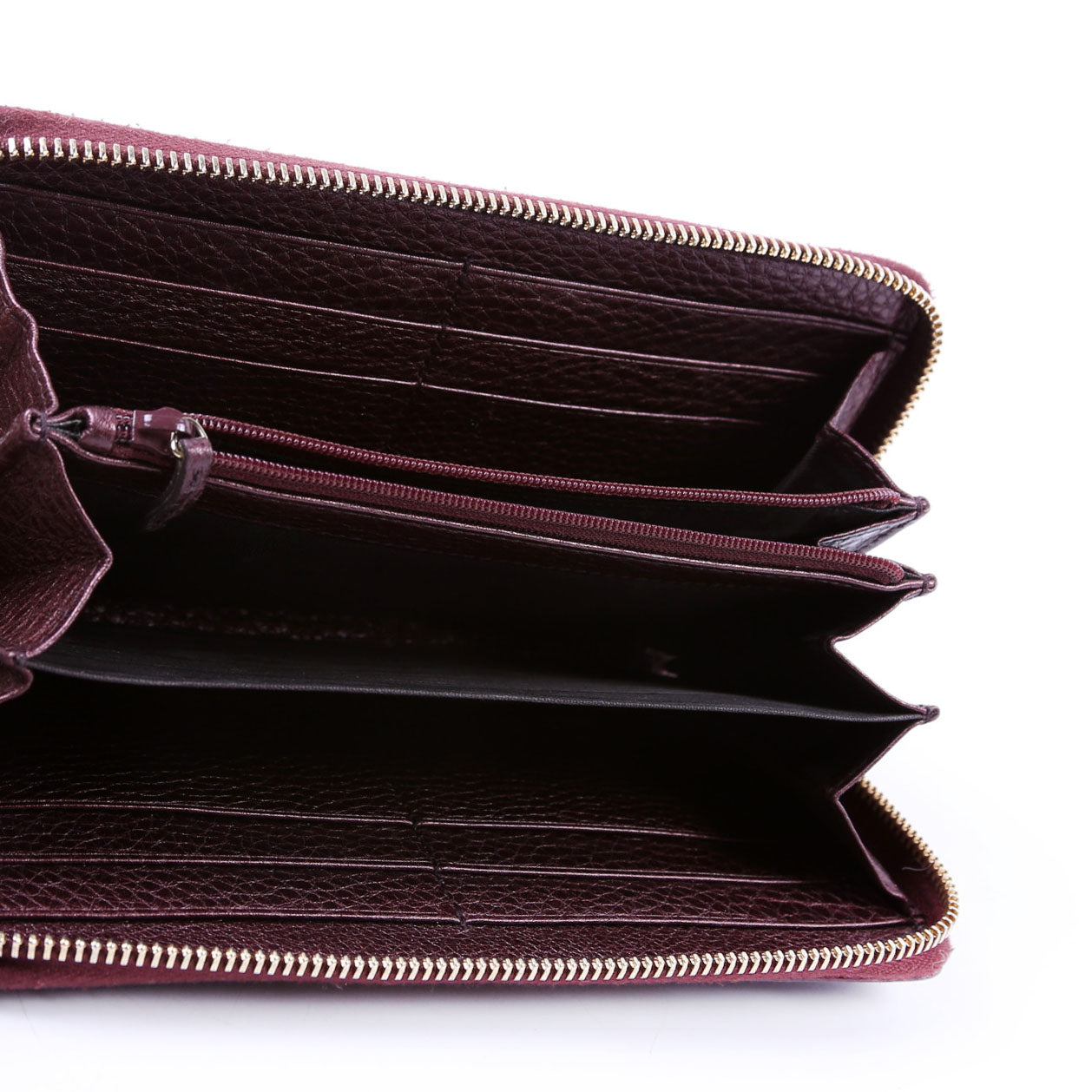 308004 Soho Zippy Wallet Maroon