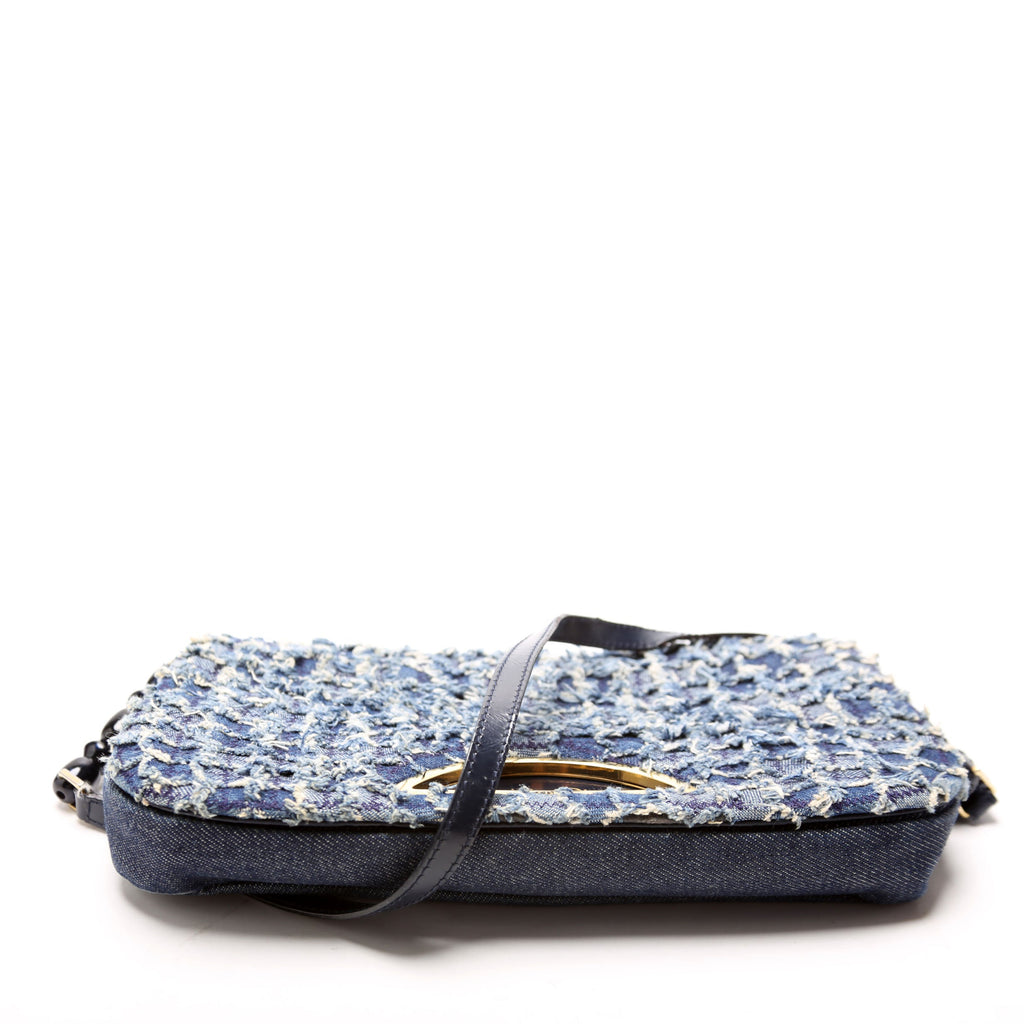Malice Denim Shoulder Bag Blue
