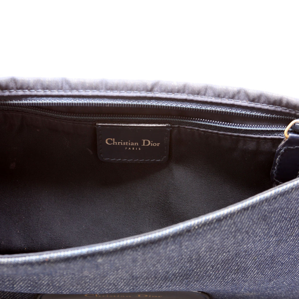 Malice Denim Shoulder Bag Blue