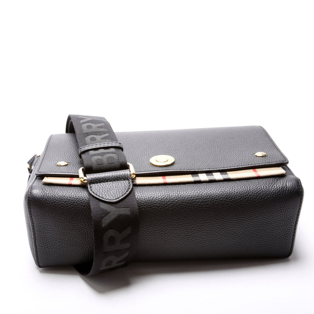Note Crossbody Vintage Check Medium Black