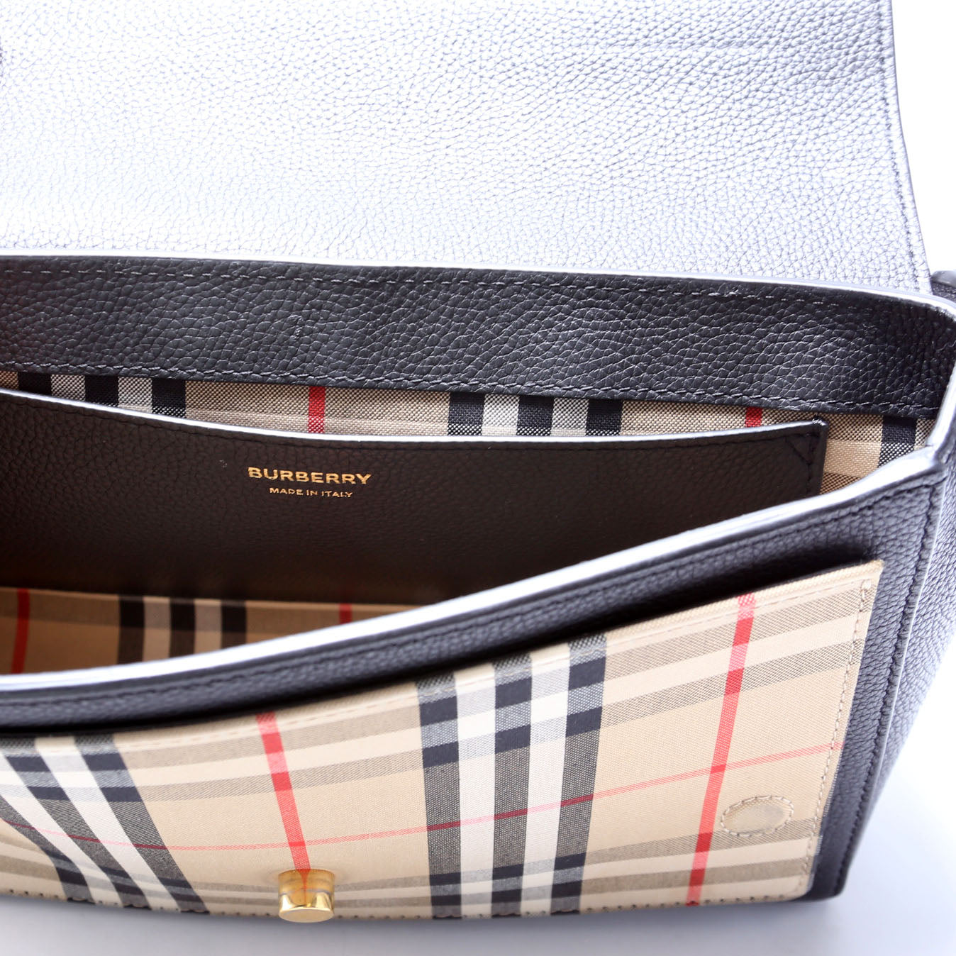 Note Crossbody Vintage Check Medium Black