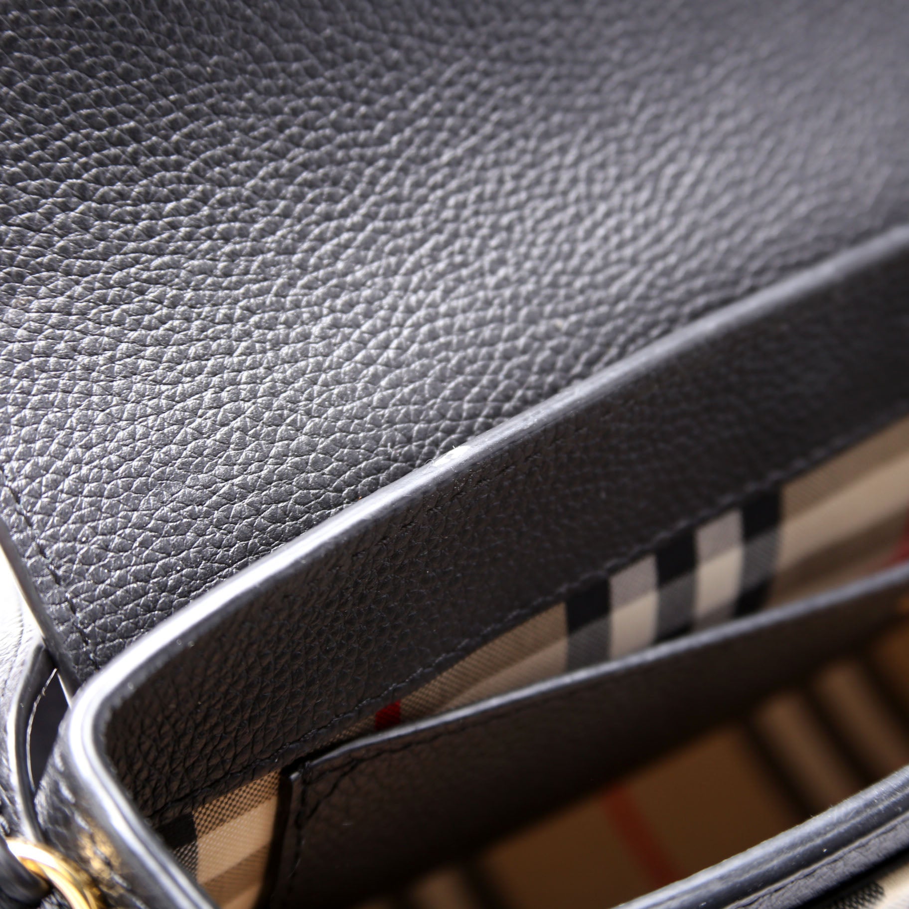 Note Crossbody Vintage Check Medium Black