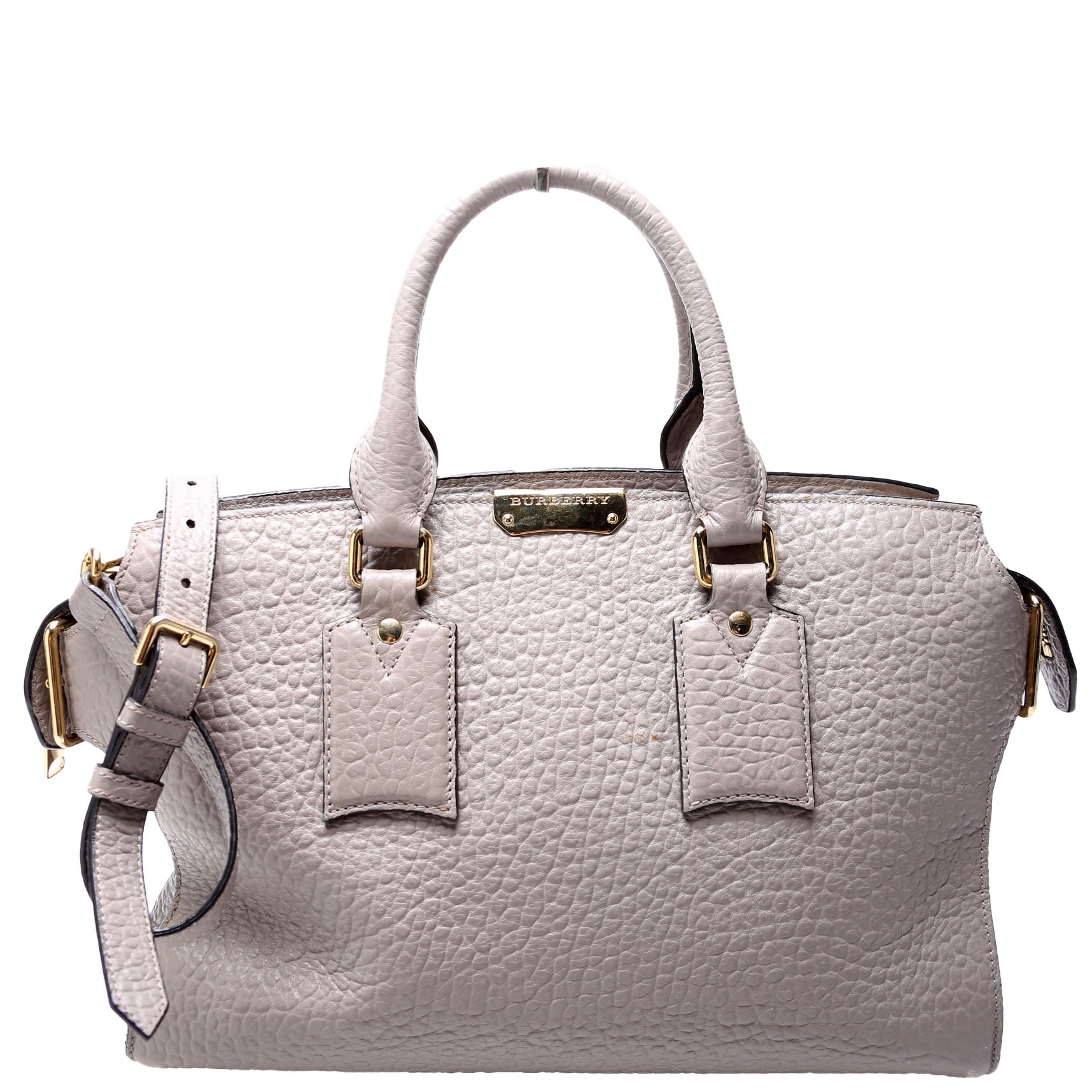 3971049 Grain Leather Clifton Tote Grey