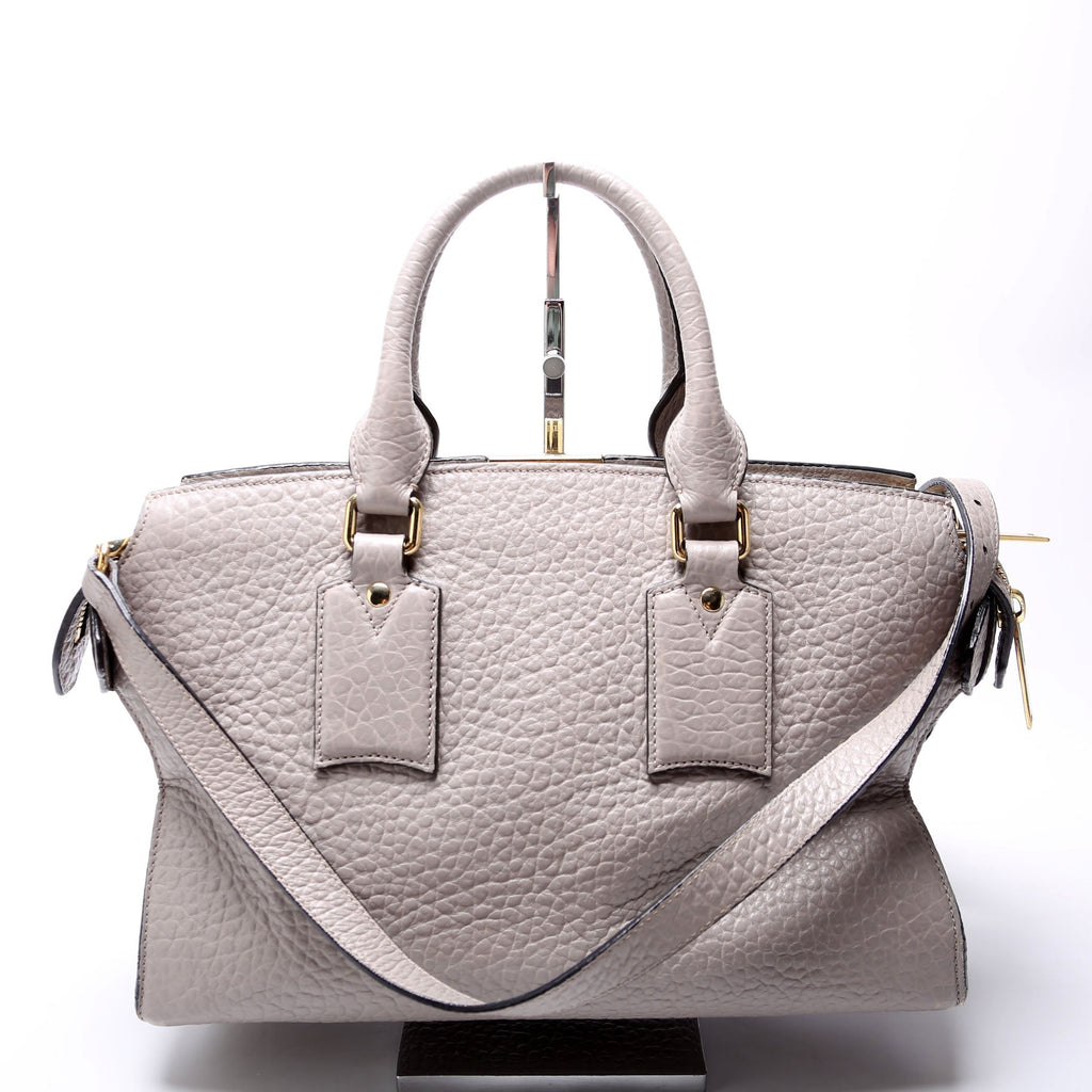 3971049 Grain Leather Clifton Tote Grey