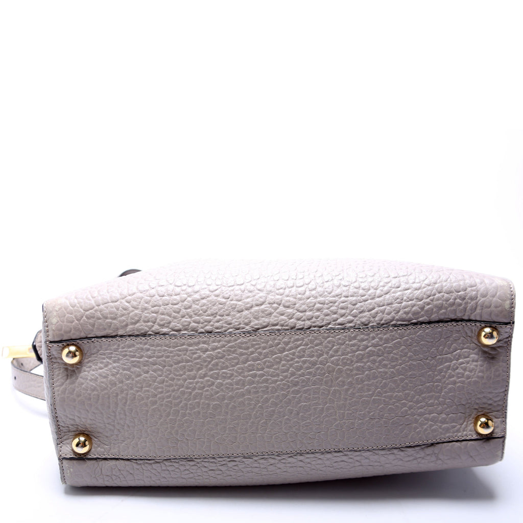 3971049 Grain Leather Clifton Tote Grey