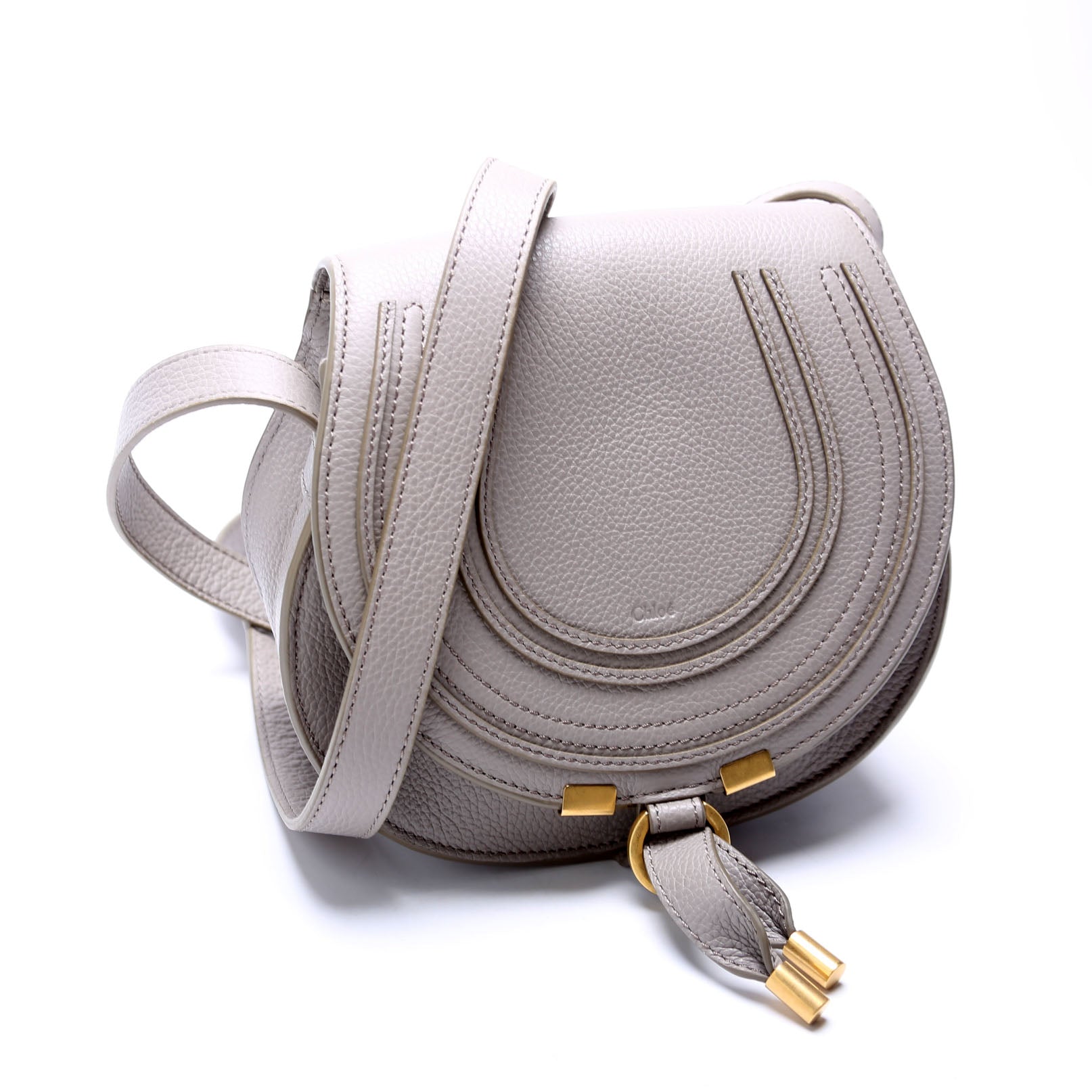 Marcie Saddle Bag Crossbody Small Grey