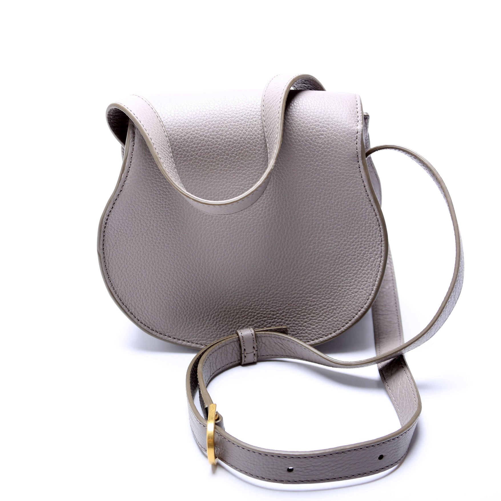 Marcie Saddle Bag Crossbody Small Grey