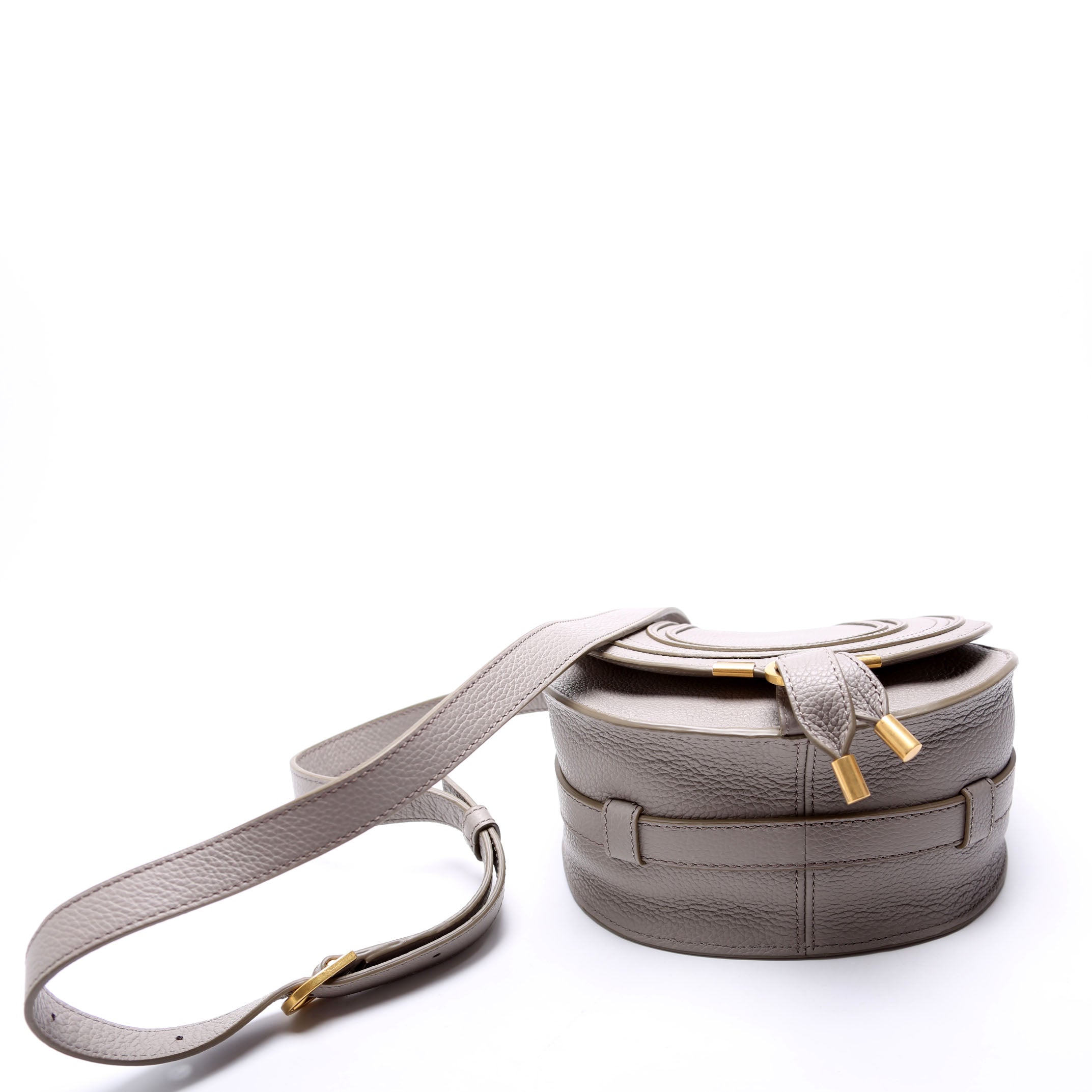 Marcie Saddle Bag Crossbody Small Grey