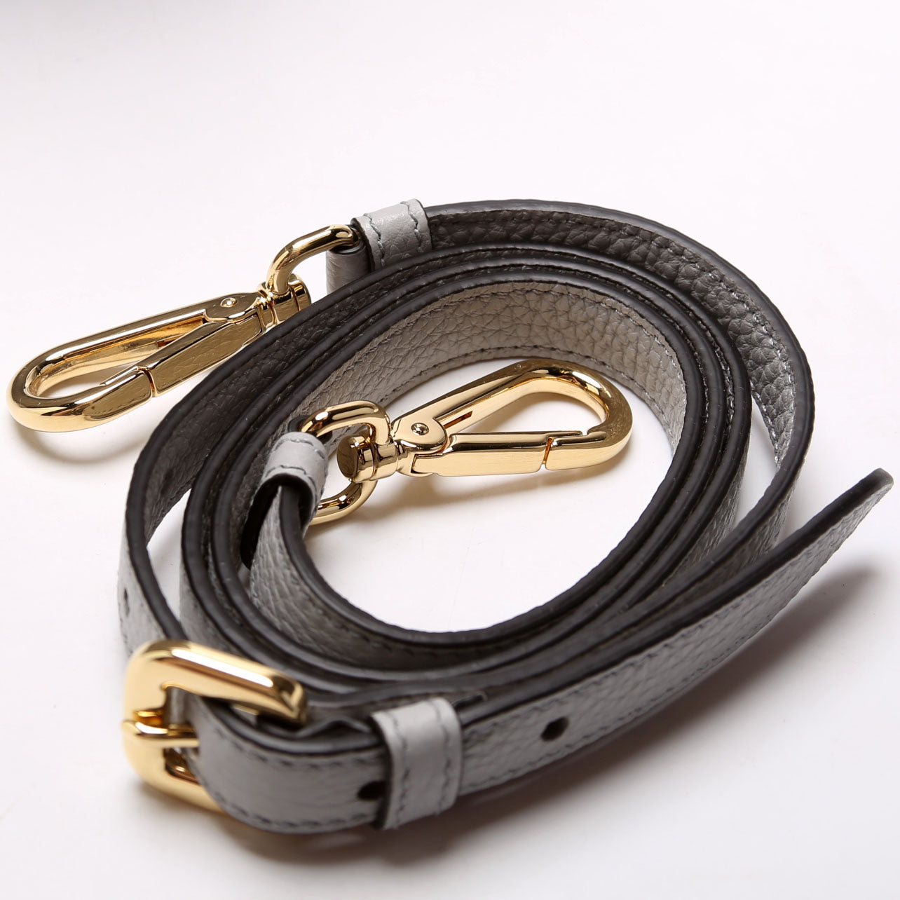 1BH191 Leather Mini Shoulder Bag Grey