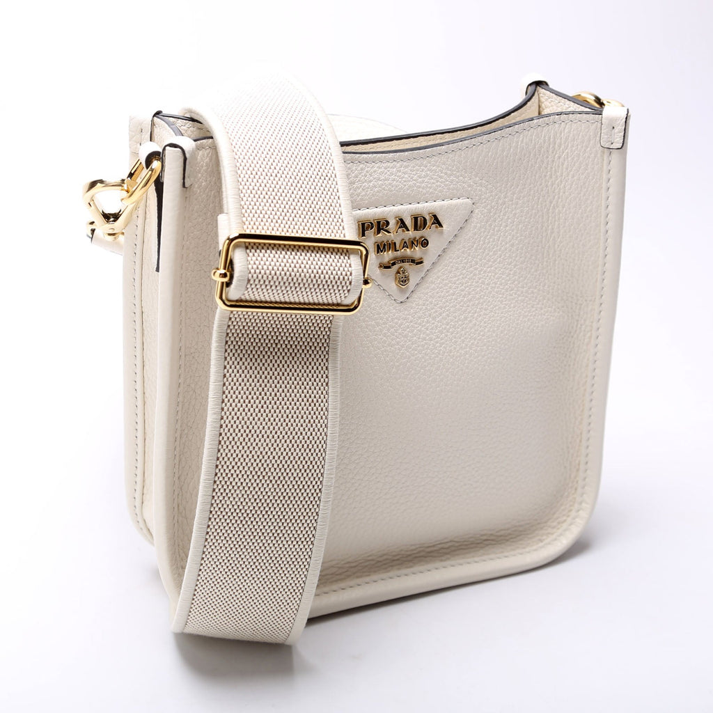 1BH191 Leather Mini Shoulder Bag White