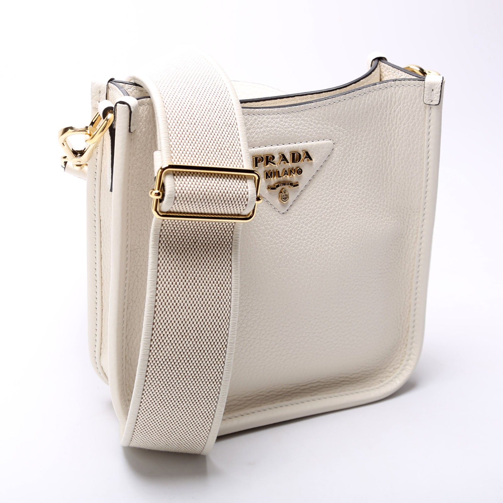 1BH191 Leather Mini Shoulder Bag White