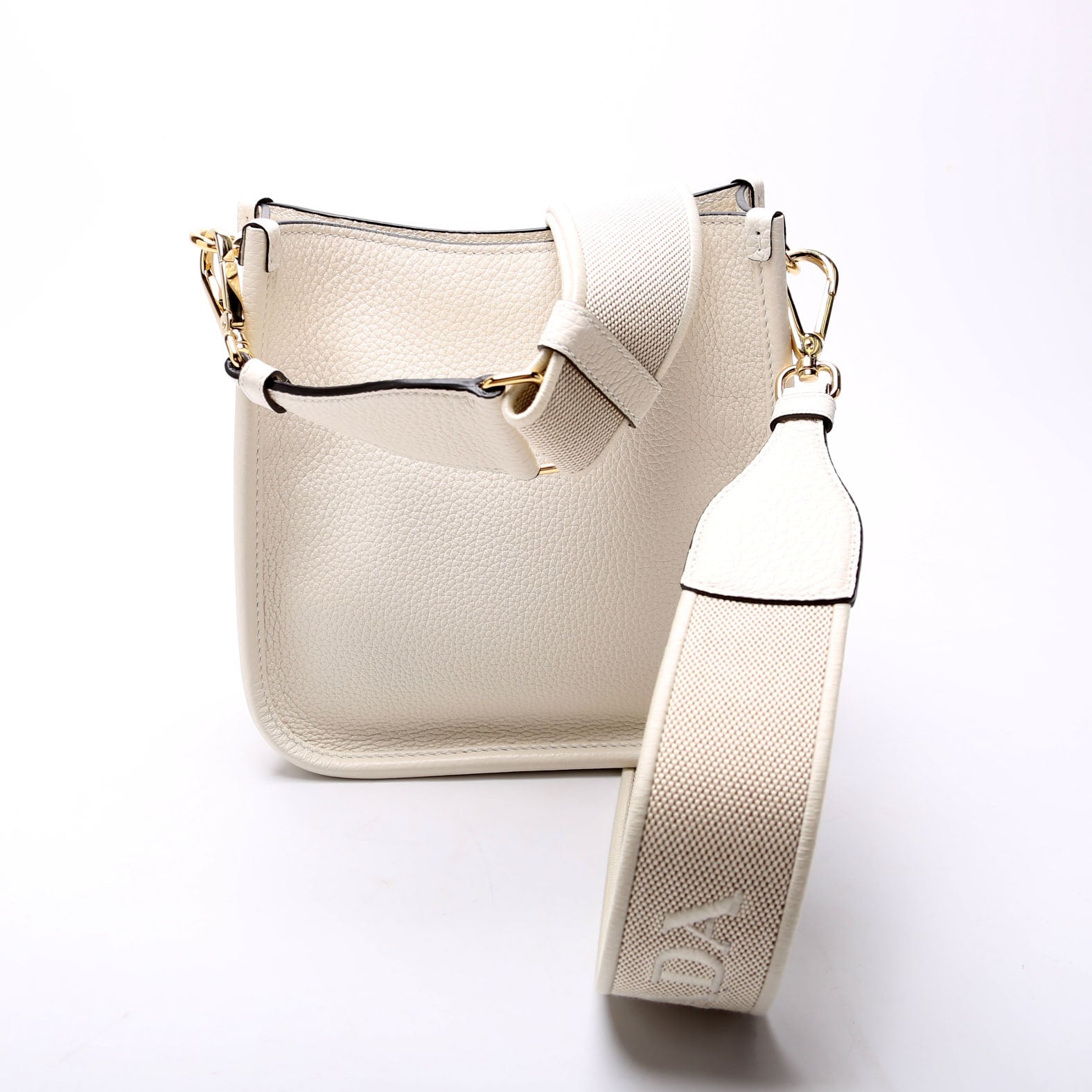 1BH191 Leather Mini Shoulder Bag White