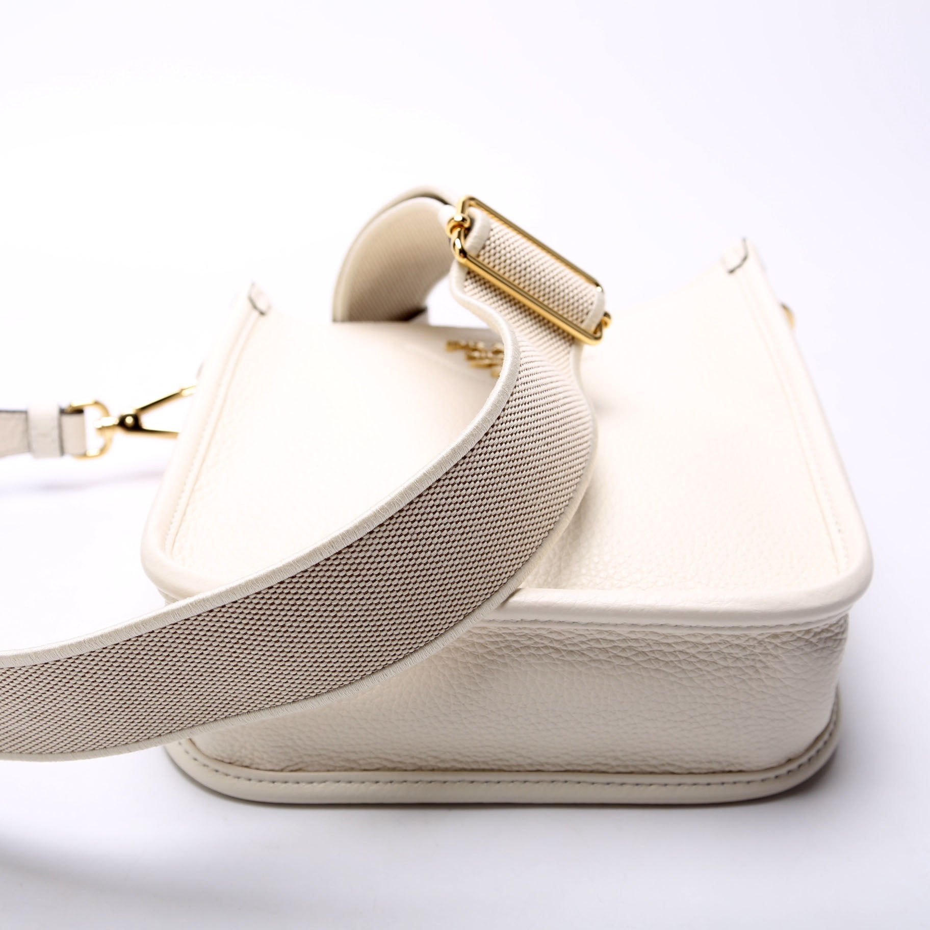 1BH191 Leather Mini Shoulder Bag White