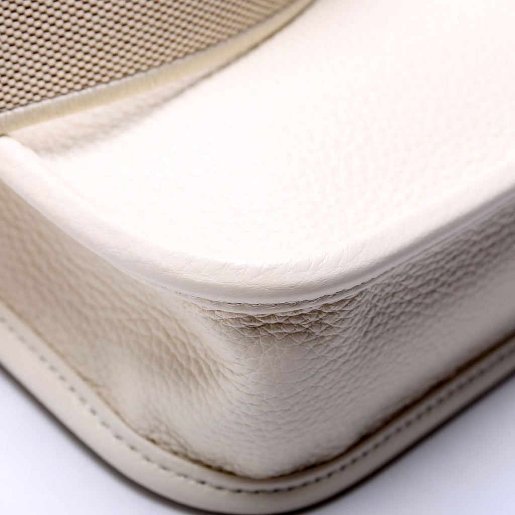 1BH191 Leather Mini Shoulder Bag White