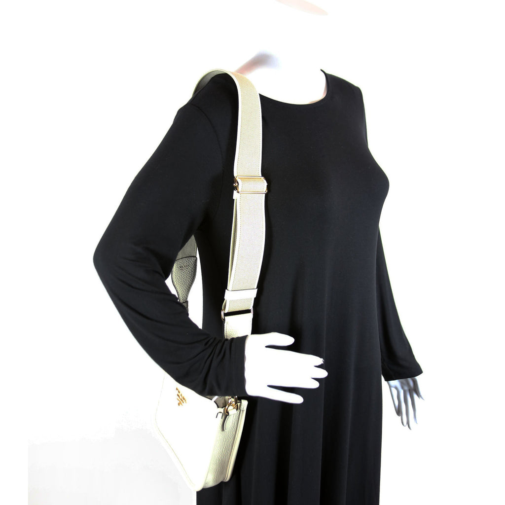 1BH191 Leather Mini Shoulder Bag White