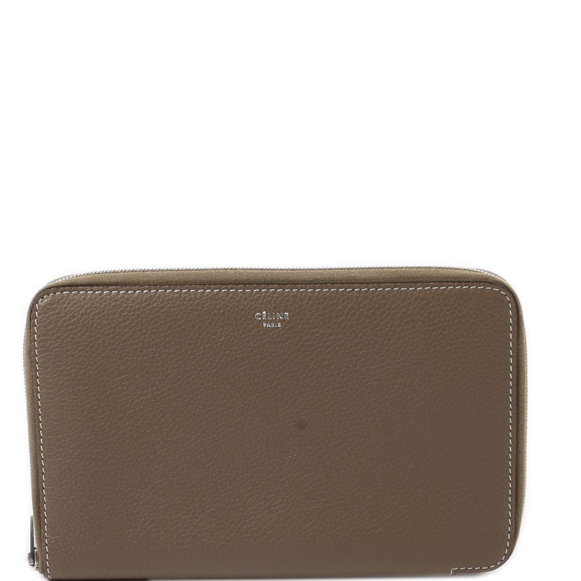 Zip Around Long Wallet Taupe
