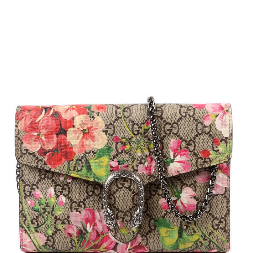 Gucci 402724 Blooms Chain Wallet