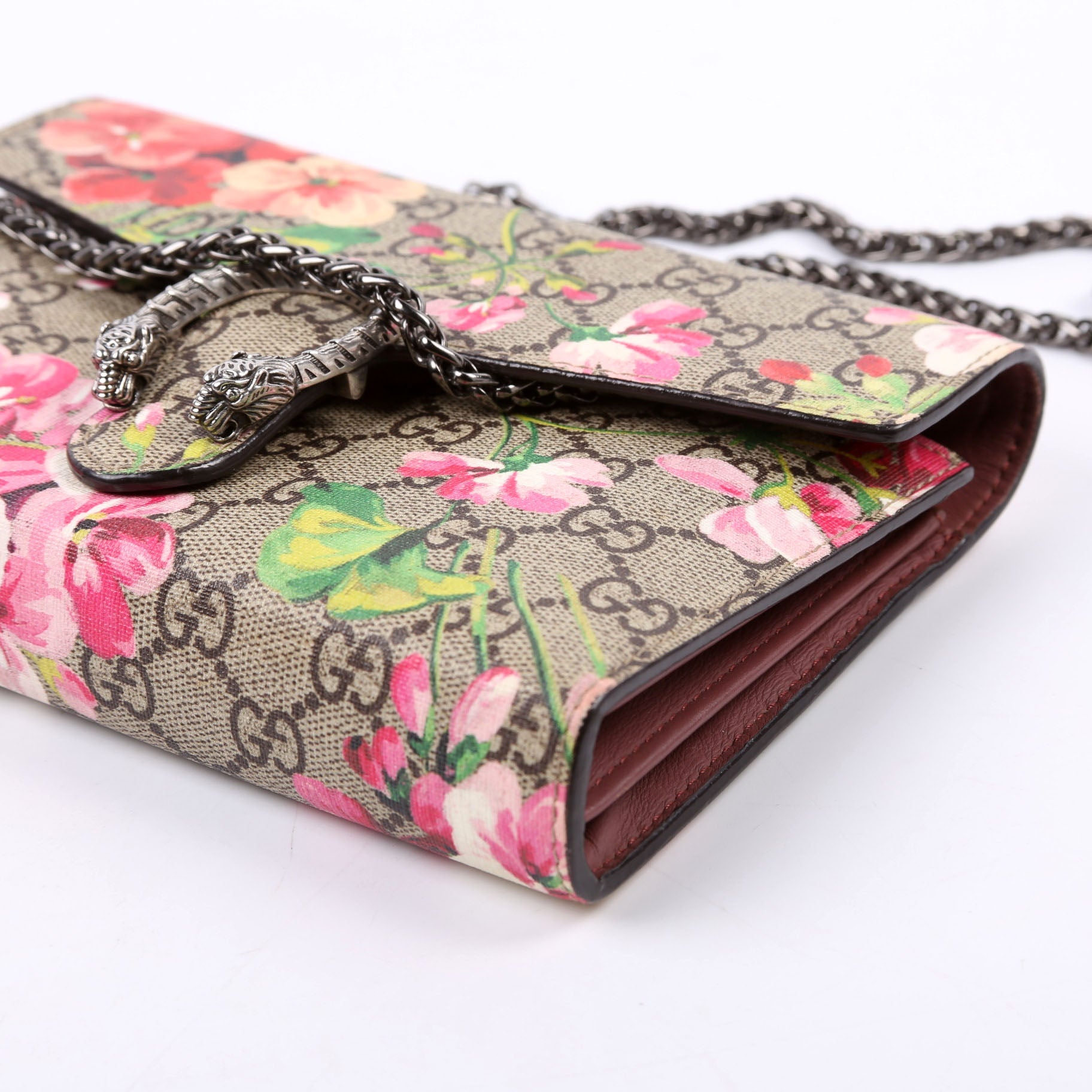 Gucci 402724 Blooms Chain Wallet