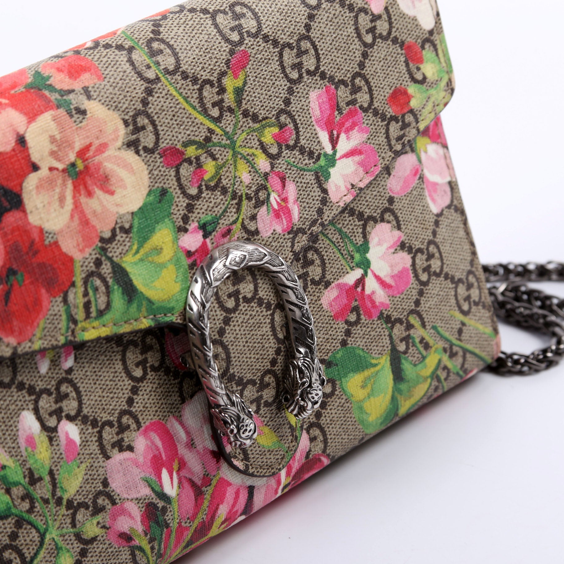 Gucci 402724 Blooms Chain Wallet